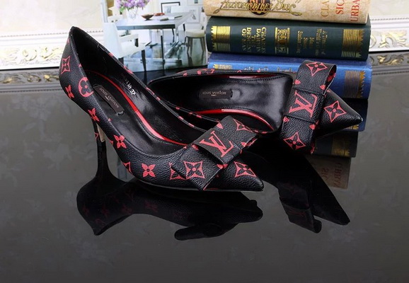 LV Shallow mouth kitten heel Shoes Women--002